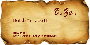 Butár Zsolt névjegykártya